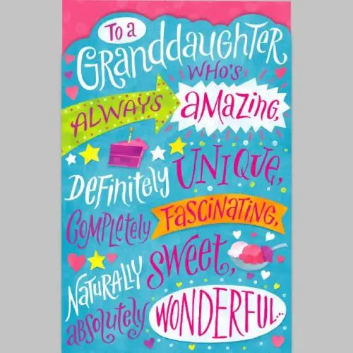 Granddaughter Birthday Card
