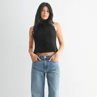 High Rise Full Length Straight Jean