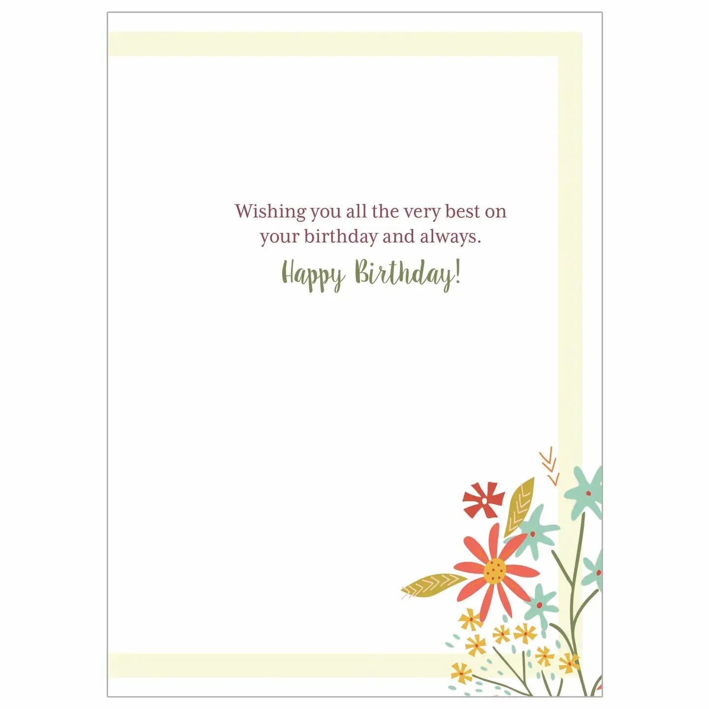 Flowers in Vase - Birthday Card