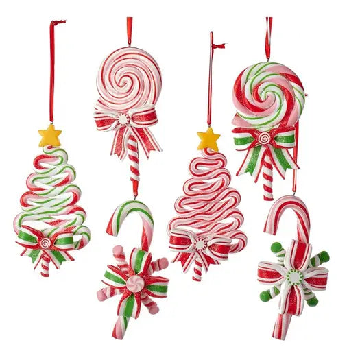 Candycane and Lollipop Ornament
