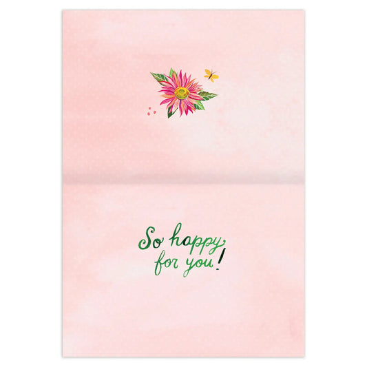 Country Blooms Congrats Card