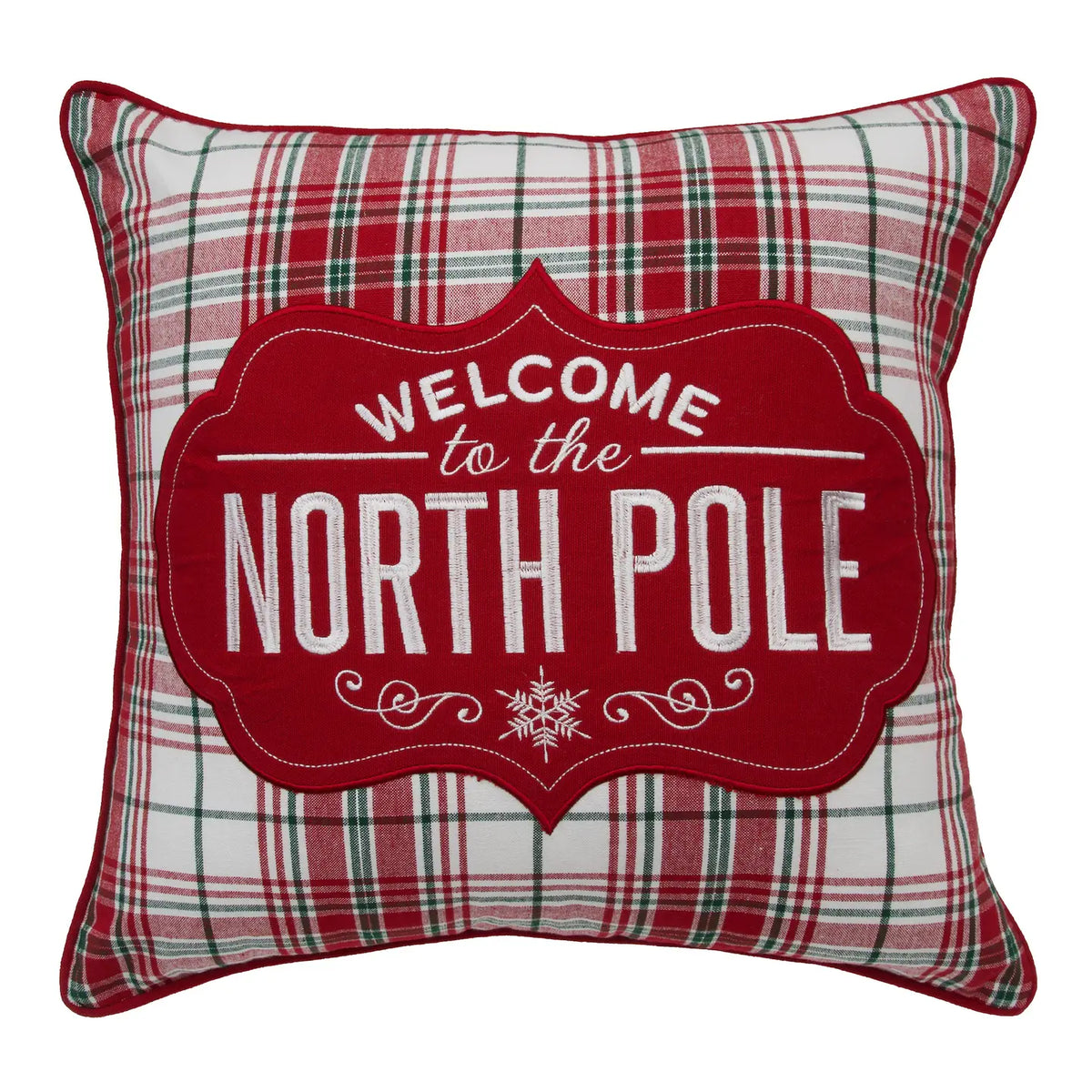 Christmas Welcome To the North Pole Throw Pillow