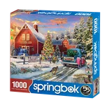Red Barn Tree Farm 1000 Piece Jigsaw Puzzle