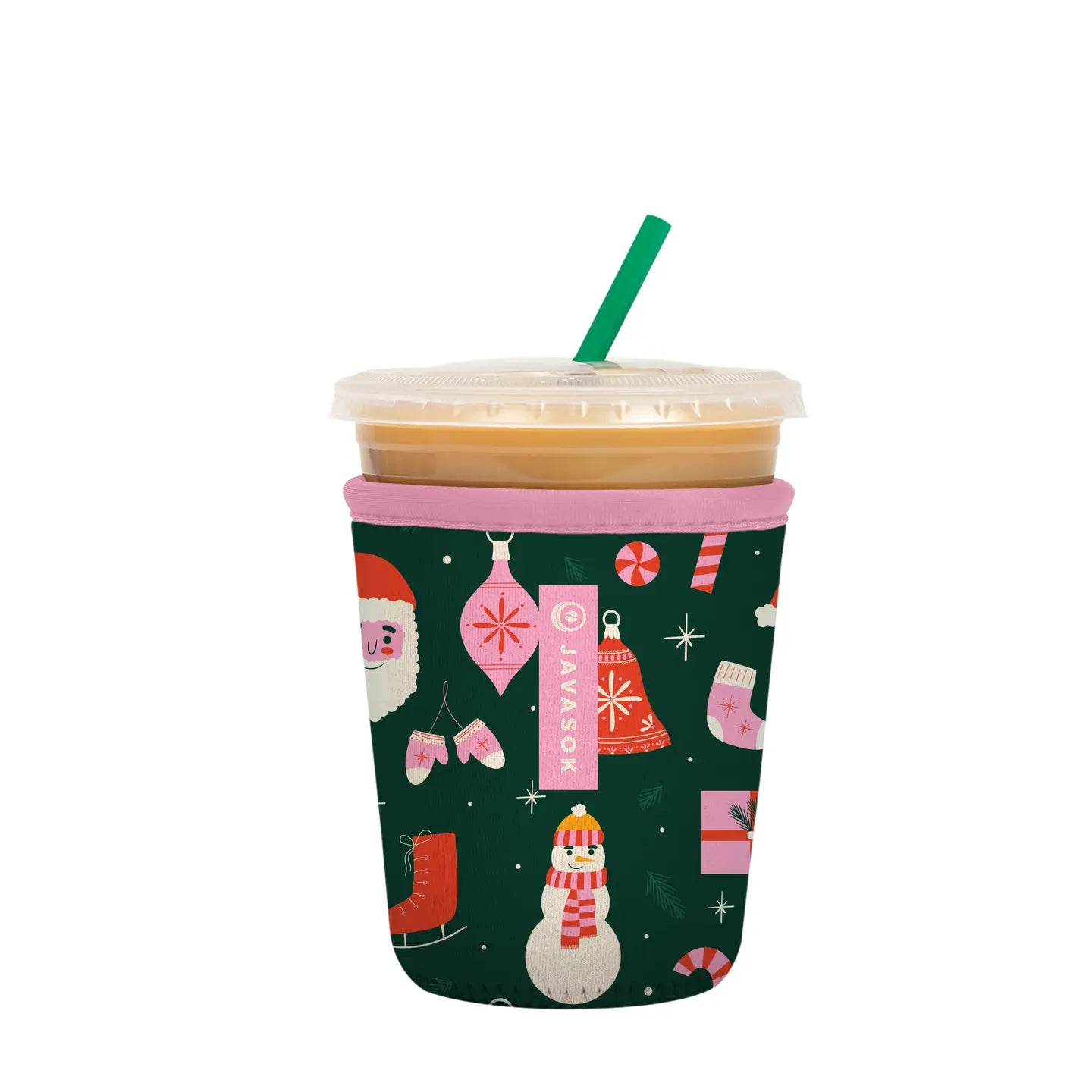 Java Sok Cold Cup Sleeve Winter Designs