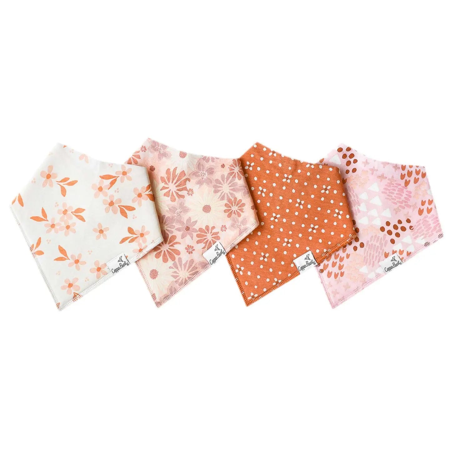 Copper Pearl Bandana Bibs