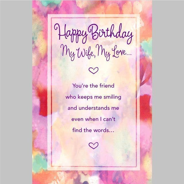 Wife Birthday Card