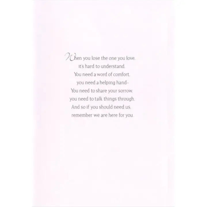Loss of Wife Sympathy Card