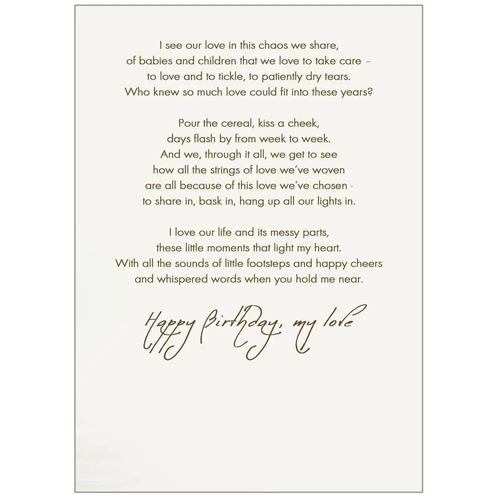 Sunlit Forest - Birthday Husband Card