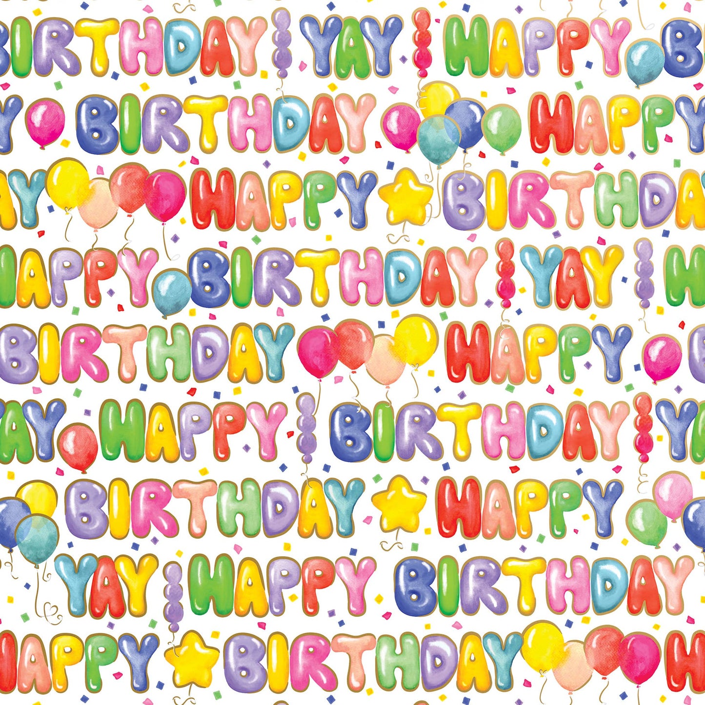 Balloon Letters - Gift Wrap Rolls