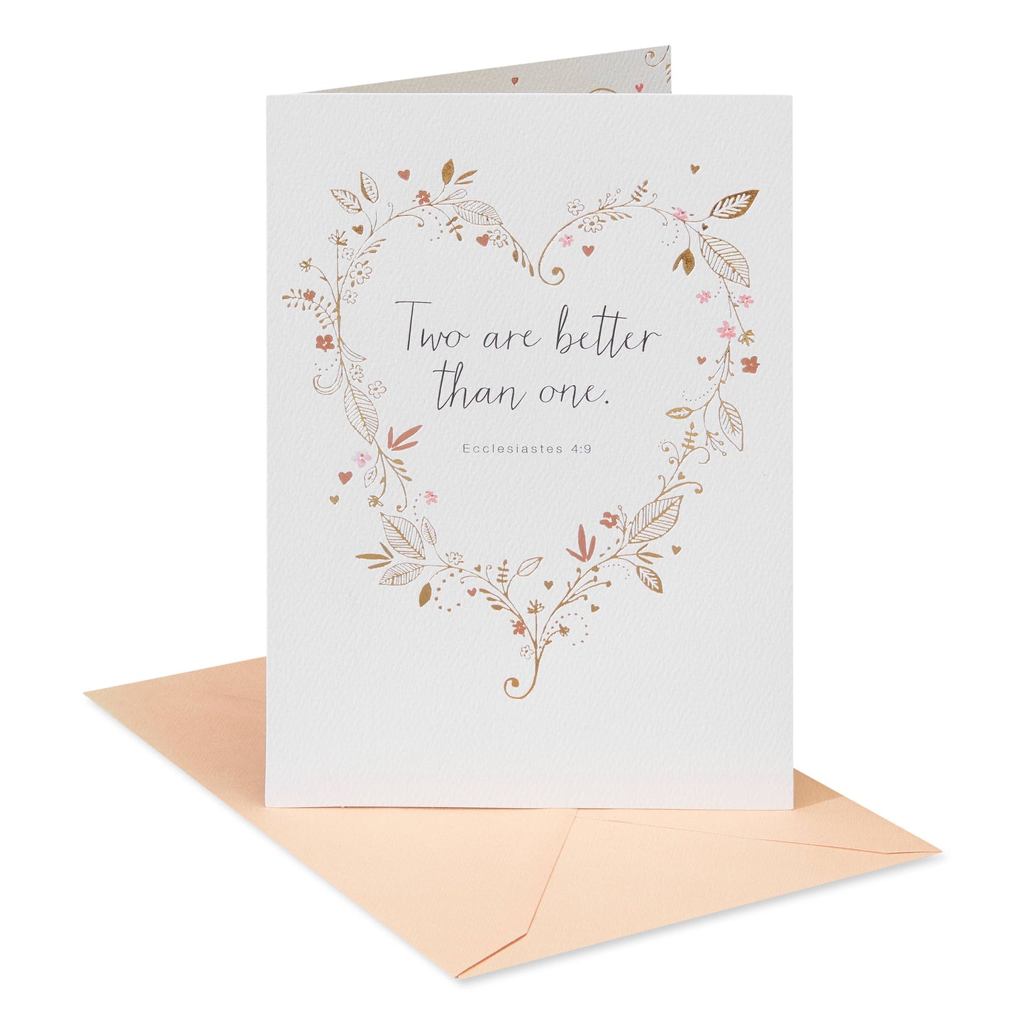 Wedding Congratulations Card –“Two Are Better Than One”