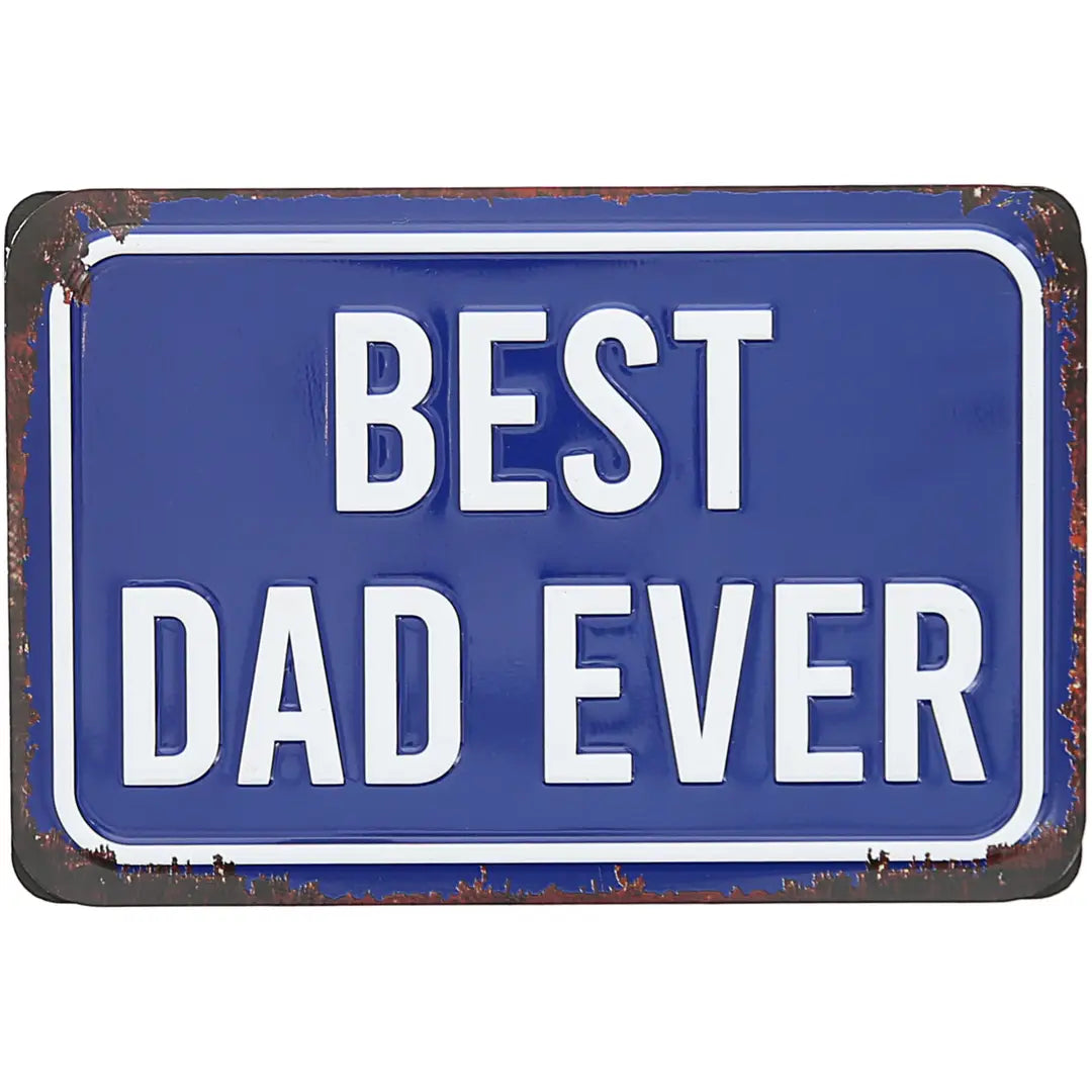 Best Dad - 6" X 4" Tin Plaque/Magnet