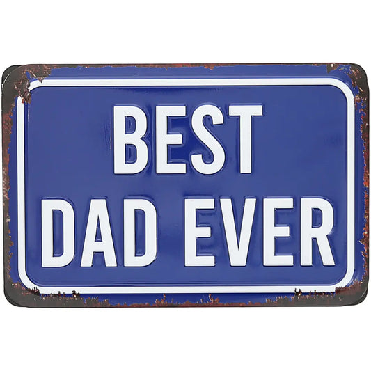 Best Dad - 6" X 4" Tin Plaque/Magnet