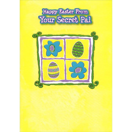 Eggs and Flowers: Secret Pal Easter Card