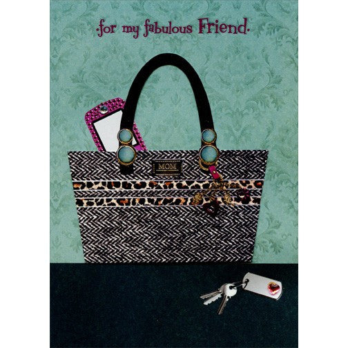 Purse and Gems Handmade: Friend Designer Boutique Mother's Day Card