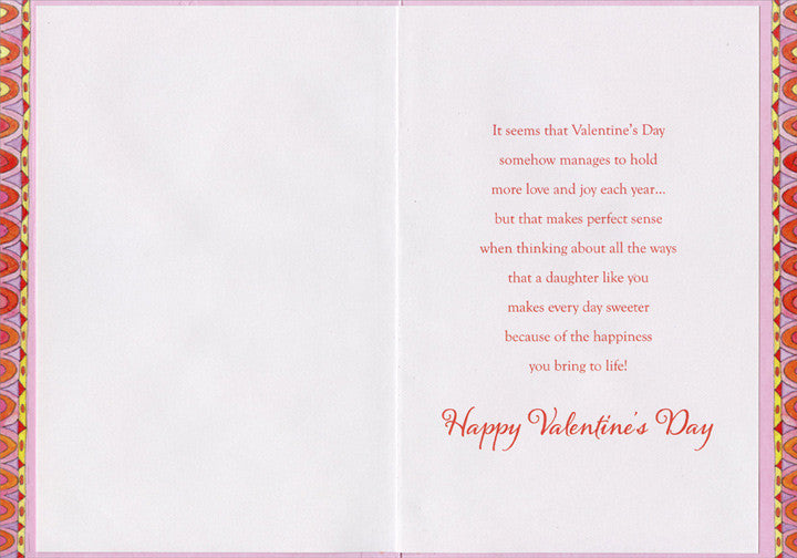 Daughter Valentines Day Card