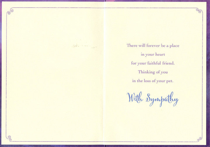 Cat and Dog Constellations Pet Sympathy Card