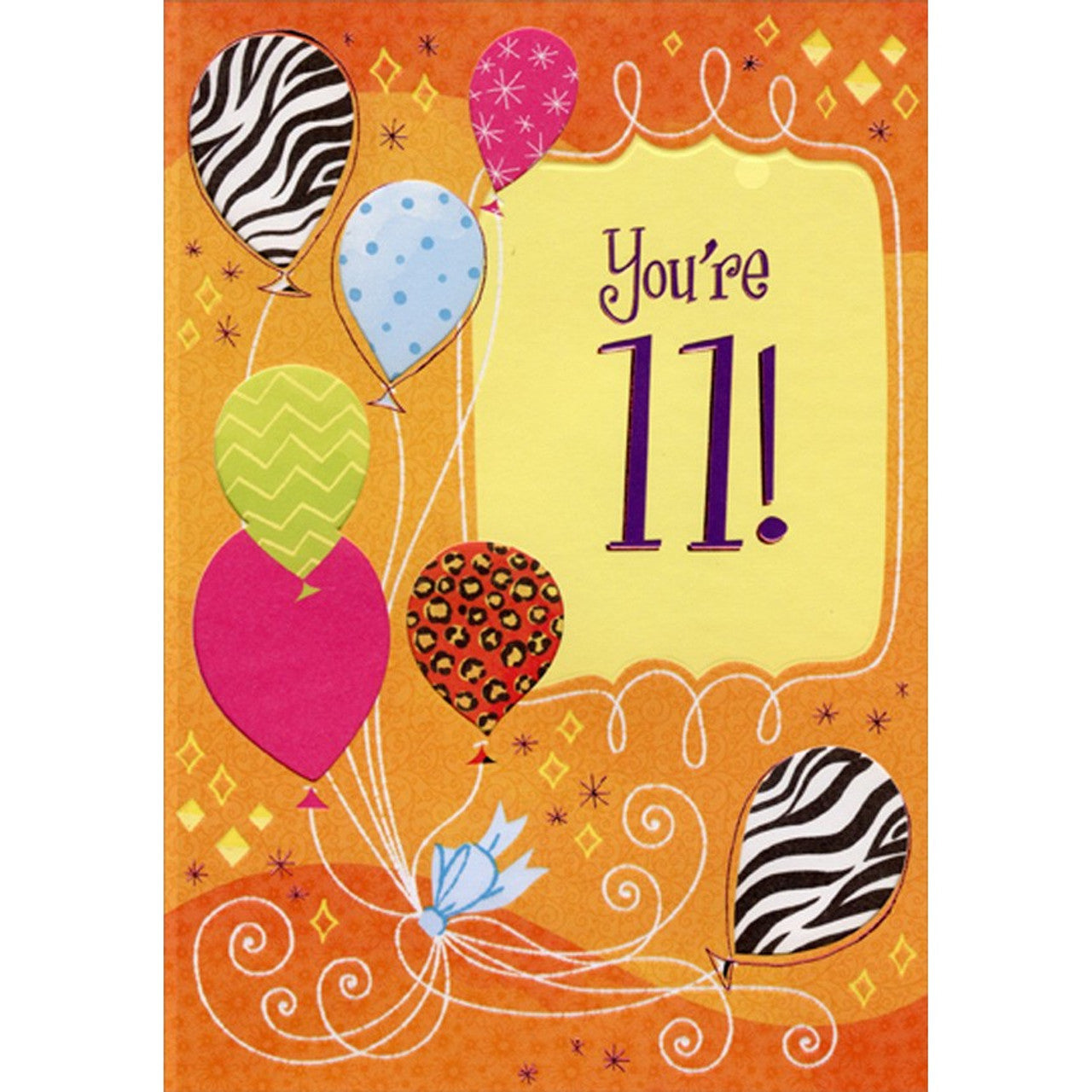 Age 11 Birthday Card - Girl