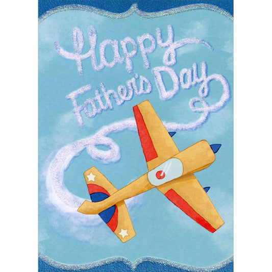 Sky Writing Airplane Father's Day Card