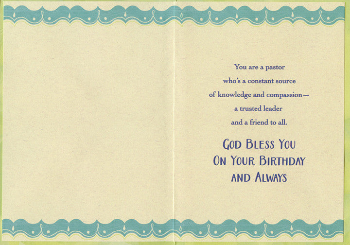 Pastor - Birthday Card
