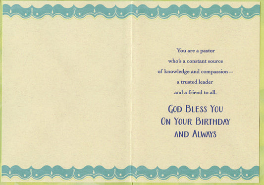 Pastor - Birthday Card