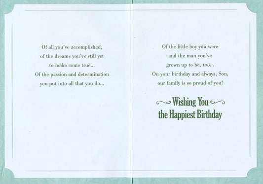 Son Birthday Card