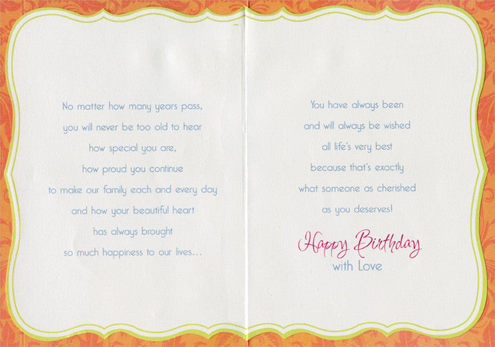 Daughter Birthday Card