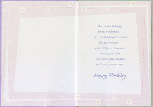 Daughter-in-Law Birthday Card
