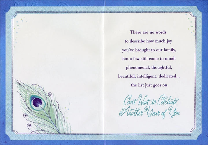 Daughter-in-Law Birthday Card