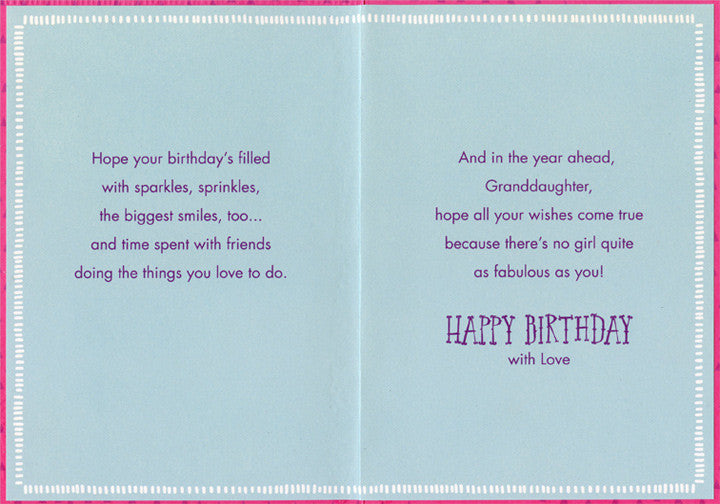 Granddaughter Birthday