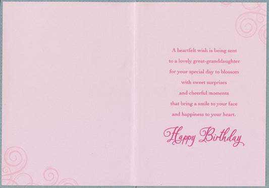Great Granddaughter Birthday Card