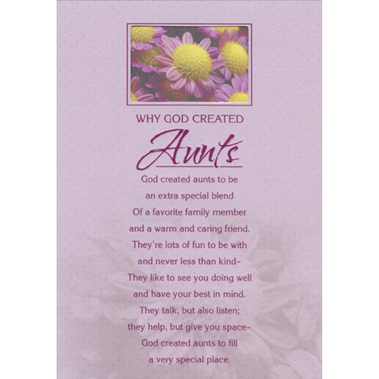 Aunt Birthday Card