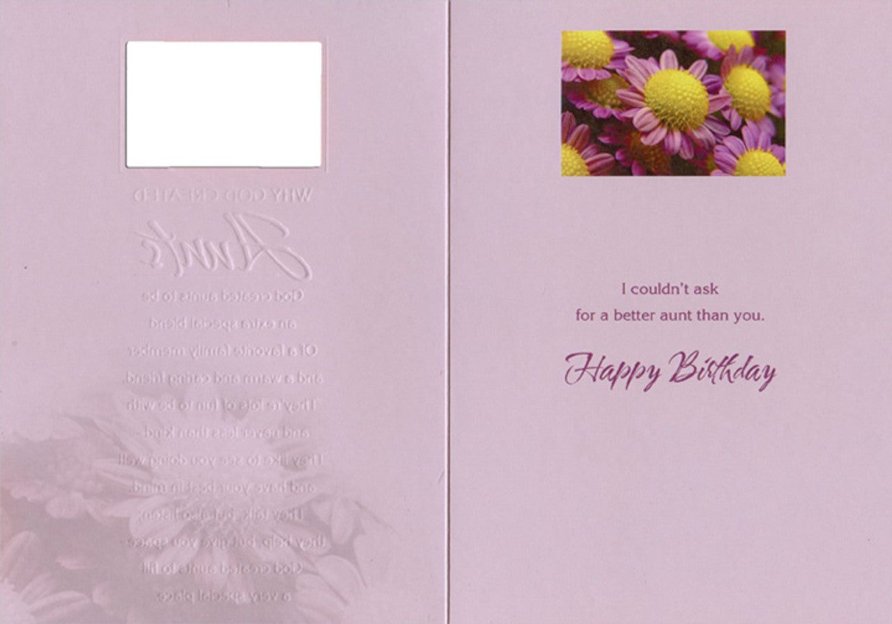 Aunt Birthday Card
