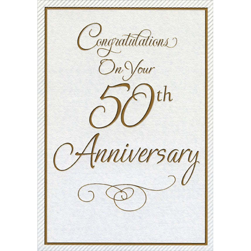 50th Milestone Anniversary Card