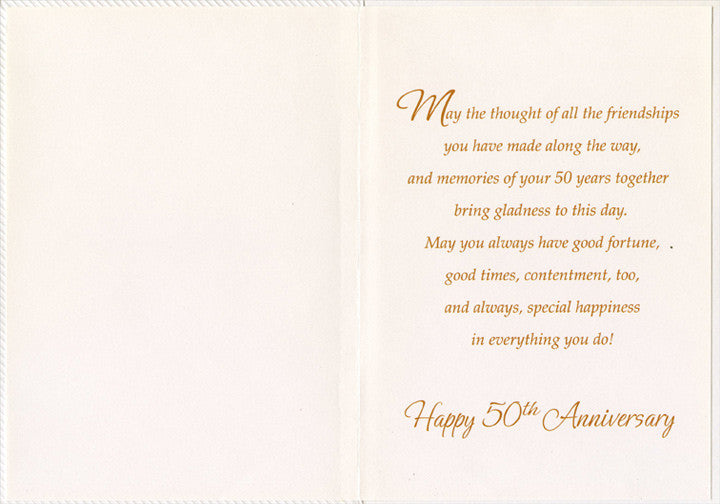 50th Milestone Anniversary Card