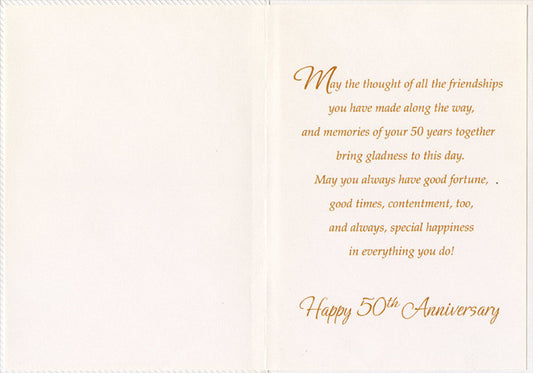 50th Milestone Anniversary Card