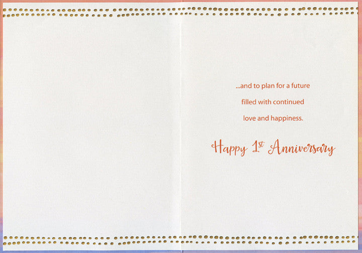 1st Anniversary card