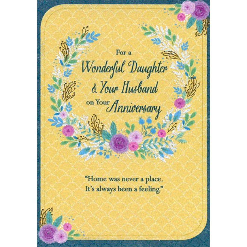 Daughter & Husband Anniversary Card