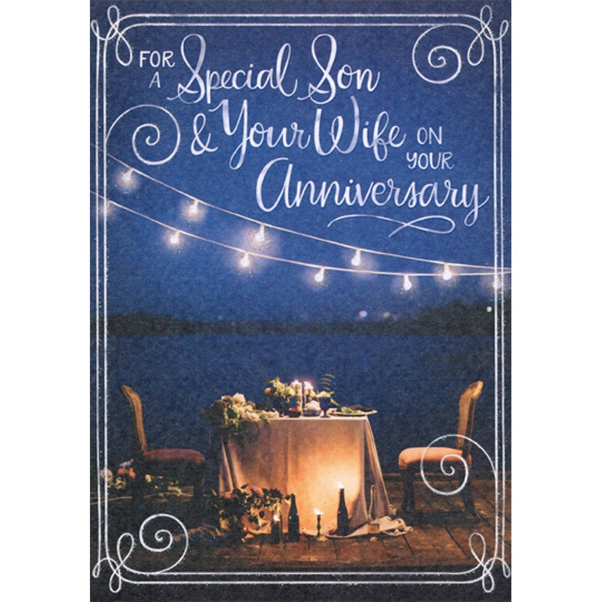 Son & Wife Anniversary Card