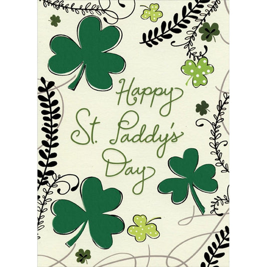 Shamrocks and Vines St. Patrick's Day Card