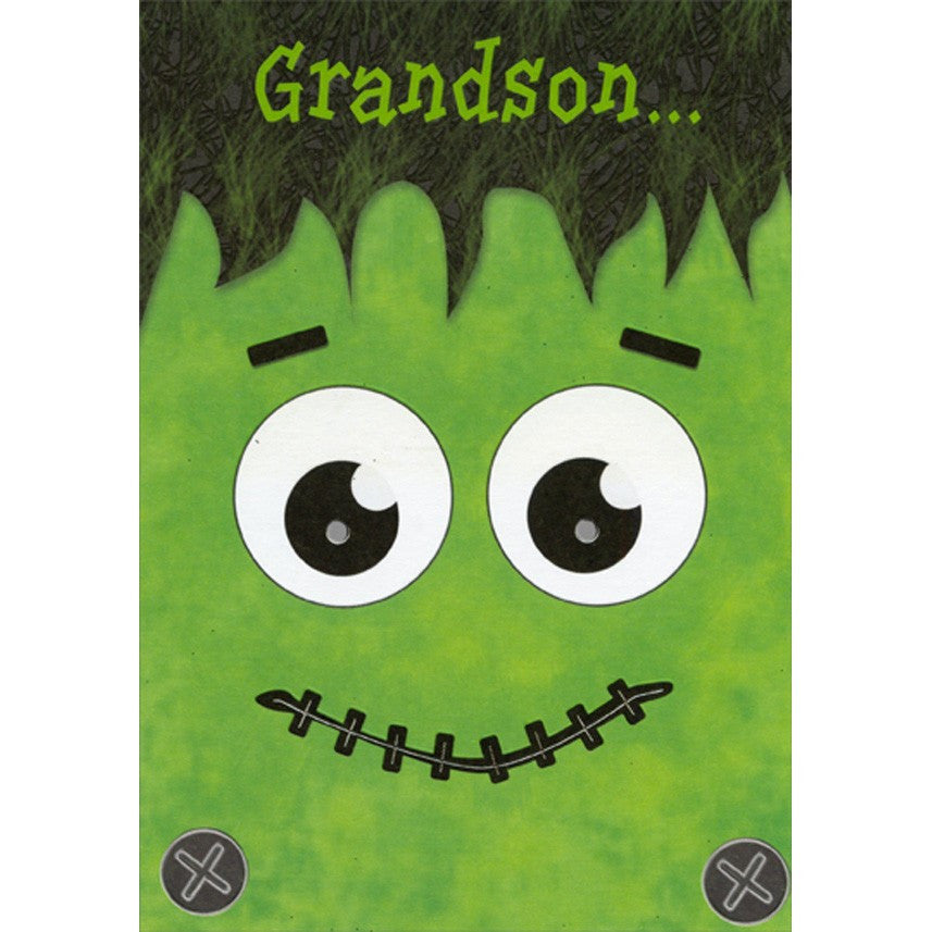 Young Grandson Halloween Card