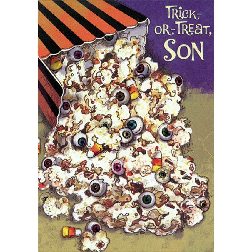 Young Son Halloween Card