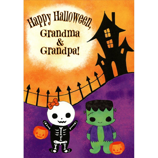 Halloween Card - Grandpa and Grandpa From Child
