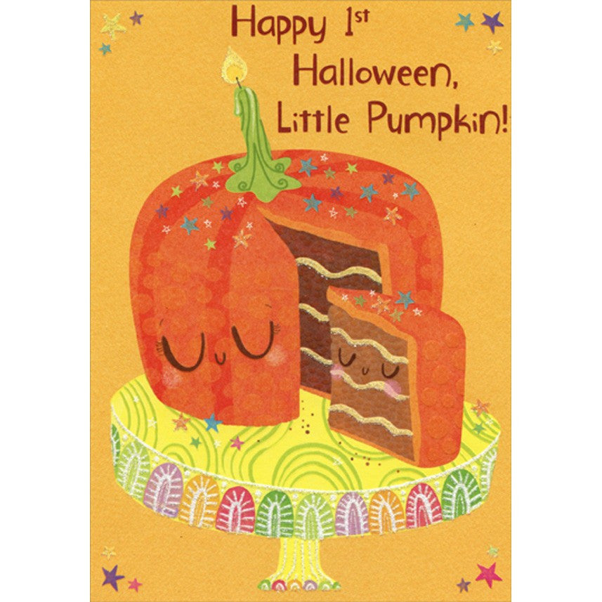 Happy 1st Halloween Little Pumpkin - Halloween Card
