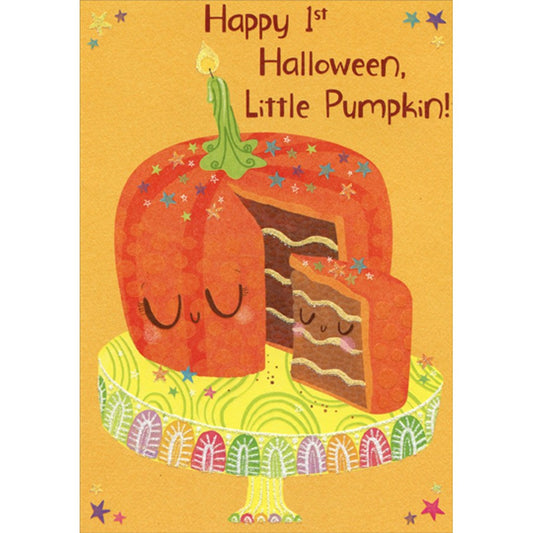 Happy 1st Halloween Little Pumpkin - Halloween Card