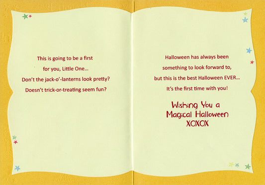 Happy 1st Halloween Little Pumpkin - Halloween Card