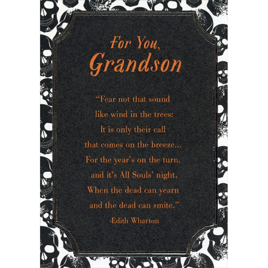Halloween Card - Grandson