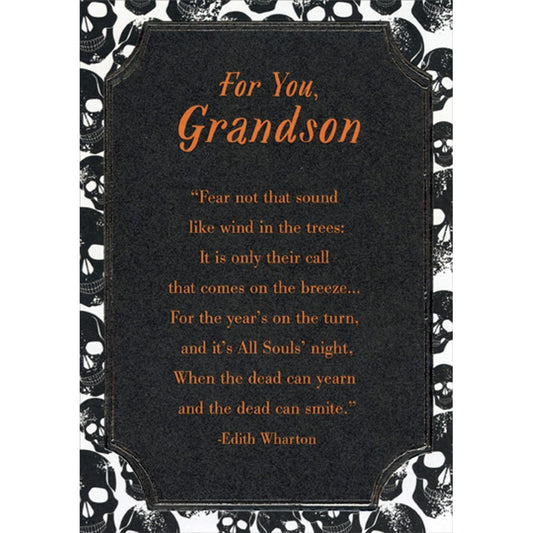 Halloween Card - Grandson