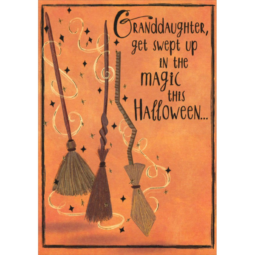 Young Granddaughter Halloween Card