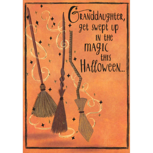 Young Granddaughter Halloween Card