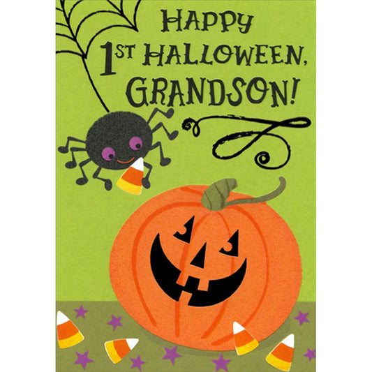 Happy 1st Halloween Grandson! - Halloween Card